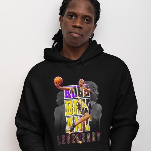 LEGENDARY KOBE BRYANT:: BE THE BEST VERSION OF YOURSELF UNISEX CUSTOM HOODIE - Picture 4 of 4